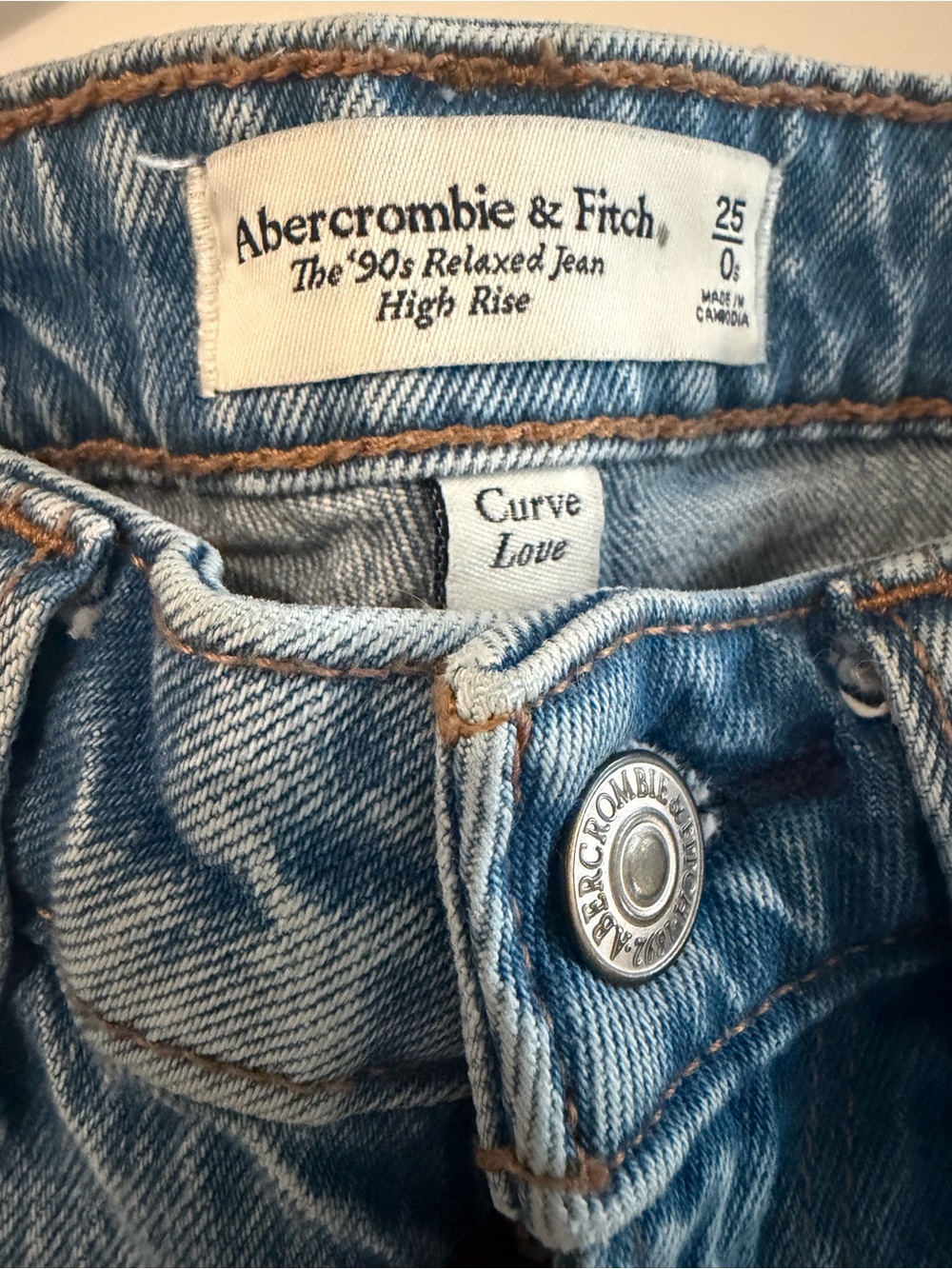 Abercrombie & Fitch Light Blue Denim High Rise Jeans
